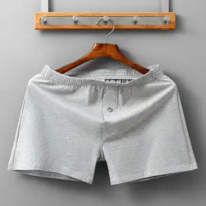 制造商定制设计90% 棉定制内衣男士平角裤短裤素颜舒适短裤男士