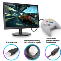 Jeux câblés longs pour N64 Gamepad contrôleur de jeu classique Joystick Gamepad pour Console classique Nintend 64