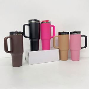 Taza de Viaje de Acero Inoxidable Negra de 40 oz a Prueba de Fugas para Grabado Láser - Product Image 2