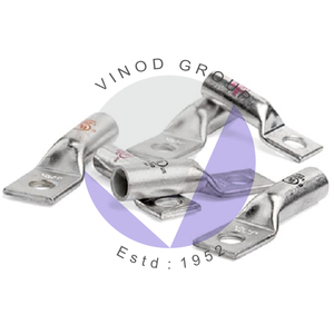 Cosse de compression en cuivre laiton durable 1 trou Long baril AWG connecteur de borne à sertir codé par couleur - Product Image 1