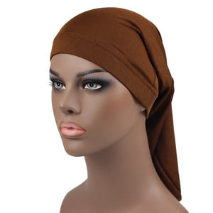 HZM-22053 Unisexe Spandex Bandes Élastique Cheveux Longs Dreads Tête Wraps Tresses Bonnet Solide Couleurs Tube Bandeaux - Product Image 2