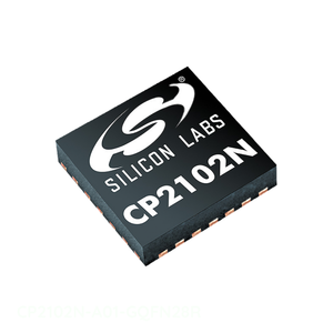 Acheter des composants électroniques Interface en ligne 28 WFQFN Exposed Pad CP2102N-A01-GQFN28R Original - Product Image 1