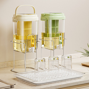Cold Water Pitcher Set With Faucet Large Capacity Household Cold Brew Tea Jug For Outdoor Use - Product Image 4