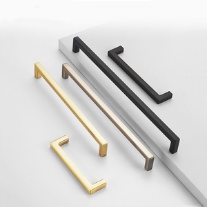 Zinc Alloy Handles & <b>Knob</b> <b>for</b> Kitchen Cabinet <b>Dresser</b> Wardrobe Hotel Bedroom-Modern Minimalist Design Easy Installation - Product Image 2