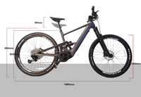 Nouveau produit 29er cadre de vélo électrique en alliage d'aluminium pour moteur Bafang M500 / M510 / M600