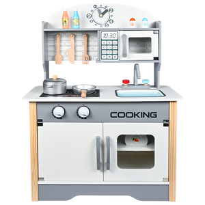 Per bambini finti Set da <span class=keywords><strong>cucina</strong></span>-grande <span class=keywords><strong>cucina</strong></span> giocattolo personalizzabile in legno stoviglie e stufa giocattolo - Product Image 2