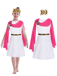 Erkek kız Toga kostüm cadılar bayramı klasik roma tanrı giyinmek yunanistan antik yunan Robe kıyafet çocuklar prenses prens kostümleri - Product Image 2