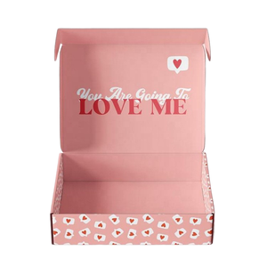 Scatole Regalo Personalizzate per Spedizioni, <span class=keywords><strong>Design</strong></span> Personalizzato, Colore e Dimensioni Personalizzabili, Scatole Rosa e Bianche, Scatole in Carta Ecologica - Product Image 2