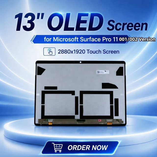 New 13" OLED Screen for Microsoft Surface Pro 11 001/002 Version 2880x1920 Touch Screen Glass Digitizer Assembly