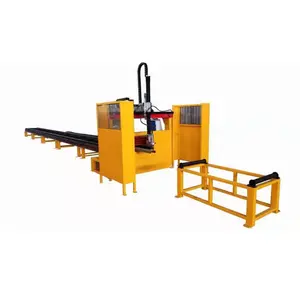 H/U/L chùm phần thép Máy cắt Plasma CNC với đầu cho ăn và khung nhận