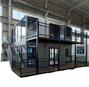 20 pies 40 pies Casa temporal prefabricada Tiny 3 4 Dormitorios Casa de contenedores expandible - Product Image 2