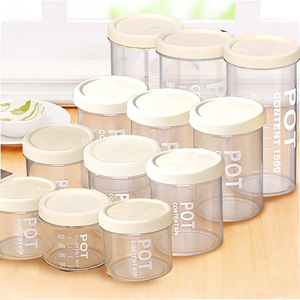 Transparent Food <b>Storage</b> <b>Jars</b> With Lid Measuring Scale <b>For</b> <b>Kitchen</b> Use 500Ml 800Ml 1500Ml Capacity - Product Image 2