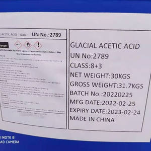 Paquete de 215kg Solvente químico 99.8% Grado industrial Ácido acético Glacia - Product Image 2