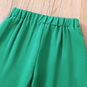 Pantaloni anti-zanzara arruffati con fionda in tinta unita per bambini vestito estivo per nuove <span class=keywords><strong>ragazze</strong></span> - Product Image 4
