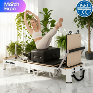 Reformer de Pilates Profesional de Aluminio, Ajustable, Portátil y Duradero, para <span class=keywords><strong>Ejercicios</strong></span> de Yoga y Fortalecimiento del Core en Casa o en el Gimnasio, para la Salud Corporal - Product Image 3
