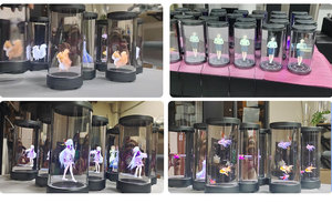 5,5 10,1 21,5 Дюймов ЖК-экран 3D голограмма дисплей цилиндрический Ai взаимодействие диалог голографическая технология выставочный дисплей - Product Image 4