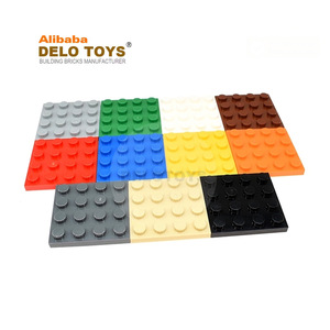 DELO TOYS (12 COULEURS) Pièces en plastique DIY 4x4 Moc Blocs <span class=keywords><strong>de</strong></span> construction en vrac Briques <span class=keywords><strong>de</strong></span> construction éducatives Plaque <span class=keywords><strong>4</strong></span>*<span class=keywords><strong>4</strong></span> <span class=keywords><strong>4</strong></span> X <span class=keywords><strong>4</strong></span> (N°3031) - Product Image 2