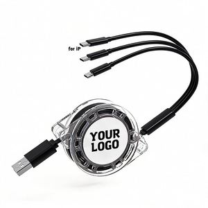 Wholesale Promotional Gift C Retractable Multi Usb Charge Custom Logo Kable Portable 3 in 1 <b>Charging</b> <b>Cable</b> - Product Image 1