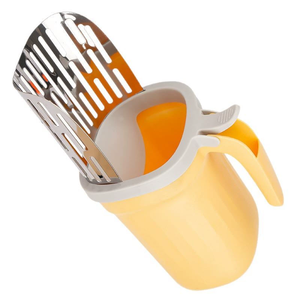 Pelle à litière en métal de grande capacité avec fonction de nettoyage facile <span class=keywords><strong>PP</strong></span> sac à déchets stockage outil de nettoyage pour animaux de compagnie dans un emballage en boîte - Product Image 1