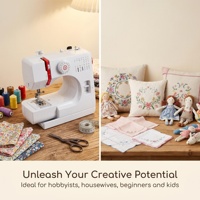 Máquina de Coser Doméstica Creativa UFR-728, Máquina de Coser de Mesa con Costura de Precisión, Coser sin Complicaciones
