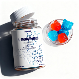 Gummies d'acide folique à marque privée, vitamines prénatales pour femmes, prévention des défauts du tube neural, vente en gros OEM, gommes molles végétaliennes - Product Image 4