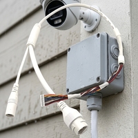 Kabel Kamera IP Tembaga Combo RJ45 + DC 2-in-1 Terintegrasi Daya dan Data Satu Jalur Plug-and-Play Komputer Industri Sepeda Motor