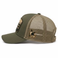 Casquette de camionneur personnalisée de haute qualité avec dos en maille et patch canard des marais, casquette de chasse en plein air, vente en gros OEM ODM