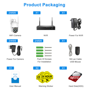 Logo miễn phí không có moq 8CH kênh 8MP ống kính kép giám sát nhà máy ảnh Hệ thống an ninh không dây CCTV Hệ thống <span class=keywords><strong>camera</strong></span> 8X Zoom - Product Image 2