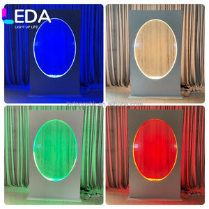 LEDA Leda Panneau de fond ovale en cascade avec panneau en verre et fontaine, idéal pour les mariages et événements, servant également de panneau de bienvenue pour la décoration de mariage - Product Image 2