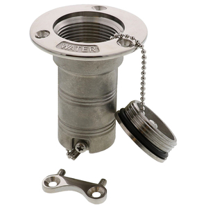 Bouchon <span class=keywords><strong>de</strong></span> remplissage d'eau en acier inoxydable avec clé pour camping-car, remorque, bateau marin, yacht - Product Image 2
