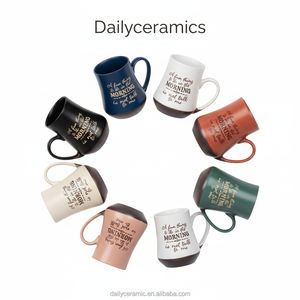 แก้วกาแฟเซรามิกพิมพ์ลายโลโก้ตลกๆ แก้วชาทรงเรียวสำหรับใช้ในบ้านและที่ทำงาน - Product Image 2