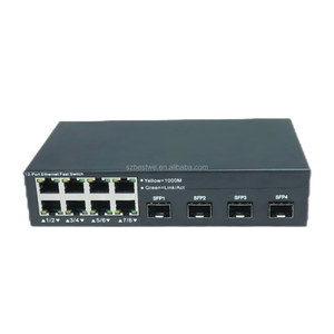 ขายดีพอร์ตอีเธอร์เน็ต8 10/100/1000ม. แบบไม่มีการจัดการ + พอร์ตออปติคอล SFP 1000M 4พอร์ต8GE ตัวรับส่งสัญญาณ PoE + 4GX POE - Product Image 1