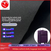 900D PU PVC Revêtement Oxford Tissu Imperméable Haute Densité Tissu pour Sac d'École Tente Sac de Premiers Secours Sac à Dos