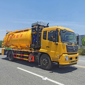 Camión de Succión de Aguas Residuales de 8000 Litros, Marca Dong Feng Isuzu, con Bomba de Vacío a Presión, Fabricado en China - Product Image 3
