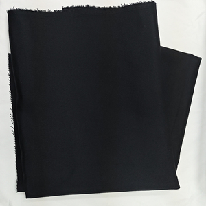 Tissu tissé 100 % polyester noir, anti-boulochage, en filament vierge, largeur 53 pouces, pour la décoration et les vêtements de travail - Product Image 3