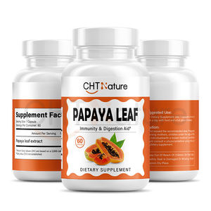 Chtnature Oem/Odm Voedingssupplement Papajavlaadextractpoeder 500Mg Papajakapsules - Product Image 1