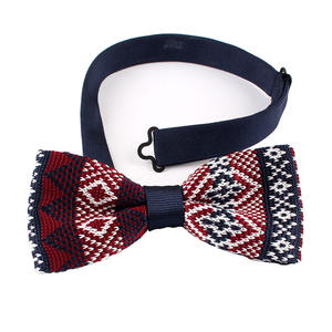 Banda elástica ajustable Hebilla de metal Estilo de punto Copo de nieve Navidad Niños Pre-atado Invierno Hombres Mariposa Navidad <span class=keywords><strong>Pajarita</strong></span> - Product Image 6