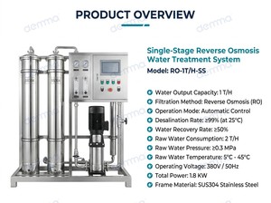 Borehole Salty Water Treatment System 500L Reverse Osmosis Small Capacity <b>Filter</b> Scale Inhibitor and Softener FRP Type River <b>RO</b> - Product Image 5