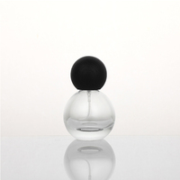 Nouveau produit, flacon transparent en forme d'ampoule de 30 ml, 50 ml, 100 ml, flacon de parfum de haute qualité, flacon de parfum rond en verre, flacon pulvérisateur de parfum