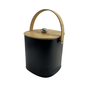 Stainless Kitchen Compost Pail Countertop Compost Bin with Lid