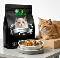 Makanan Kucing Kering OEM ODM Greenfoot Bebas Biji-bijian Tinggi Protein Daging Segar Ikan Kesehatan Kulit & Bulu Senior