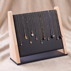 Présentoir en bois pour bijoux en gros, organisateur de bijoux, support de présentation pour colliers et bracelets pour magasins - Product Image 1