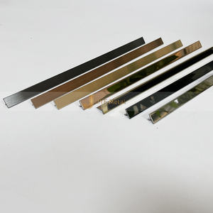 Perfil en T de Acero Inoxidable de Grado Arquitectónico Moderno EX1019, Duradero e Impermeable para Bordes de Azulejos en Interiores Comerciales - Product Image 2