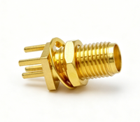 Connecteur RF SMA-KE, connecteur coaxial SMA femelle à soudure sur circuit imprimé, en vente