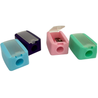 Taille-crayon mécanique portable en ABS, 3x2x1.5cm, ouverture par le haut, un trou, fabrication chinoise, nouvelle arrivée, vente chaude