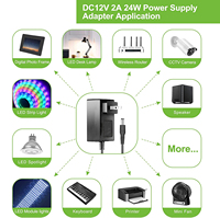 Adaptateur secteur international interchangeable 5V 6V 9V 12V 24V 1A 2A 3A 4A 36W avec prises détachables AC DC