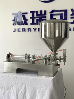 Machine de remplissage semi-automatique à piston pour crème, lotion, shampoing, JERRYPACK JBZ-1000A, 10 ml-5000 ml, tête simple, pneumatique