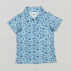 เสื้อโปโลแขนสั้นลายพรางสำหรับเด็กผู้ชาย ลายพรางแบบภาคใต้ มีกระดุม - Product Image 5
