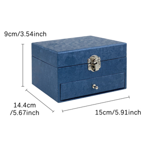 Yiyu OEM/ODM Luxury Hand Crank Blue Floral Ballerina Music Box with Spinning Function Eco-Friendly Paper Jewelry Organizer - Product Image 5