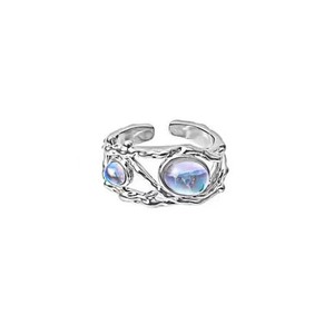 Anillos <span class=keywords><strong>de</strong></span> <span class=keywords><strong>Piedra</strong></span> Lunar <span class=keywords><strong>de</strong></span> Diseño Moderno <span class=keywords><strong>para</strong></span> Mujeres y Niñas, Anillo Ajustable <span class=keywords><strong>de</strong></span> Apertura Irregular Simple, Regalo <span class=keywords><strong>de</strong></span> San Valentín, Joyería - Product Image 5